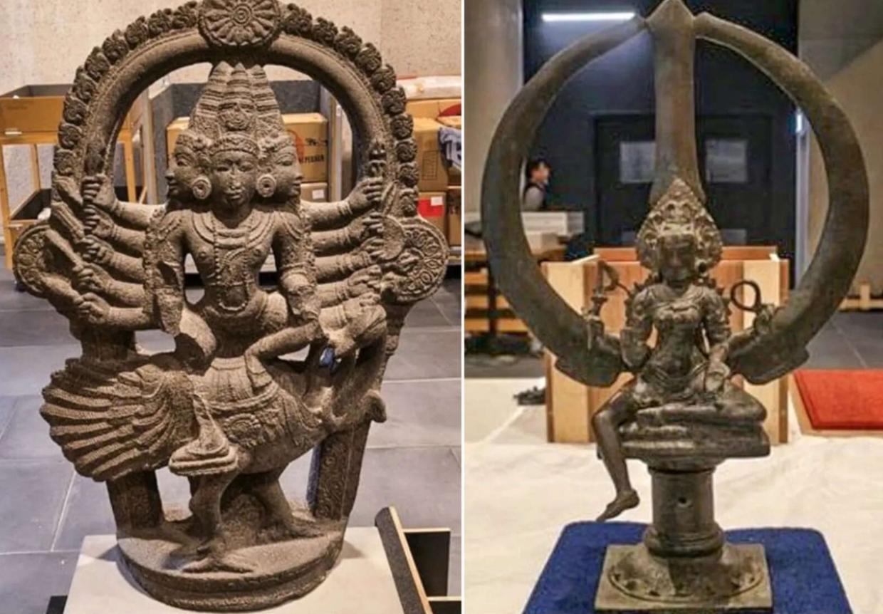 Aus to return 2 idols, trident stolen from TN temples